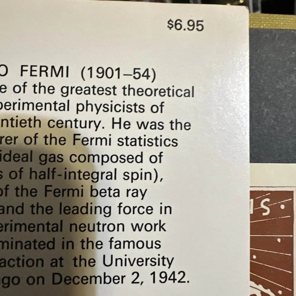 Enrico Fermi Physicist - Emilio Segrè / 1970‎ Hardcover / RJM